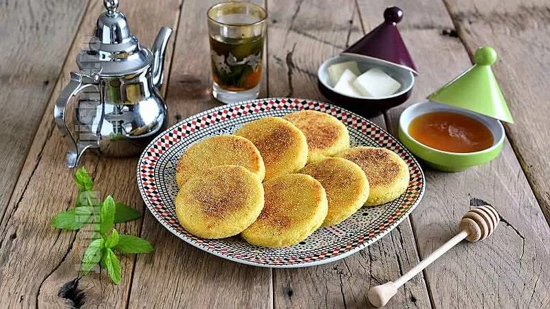 Harsha semolina bread — a staple of Moroccan home cooking classes