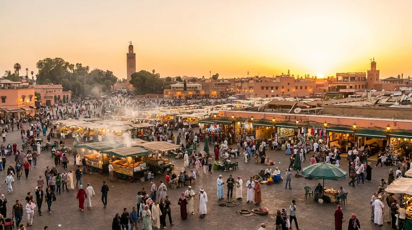 Jemaa el-Fna — the beating heart of the Marrakech medina