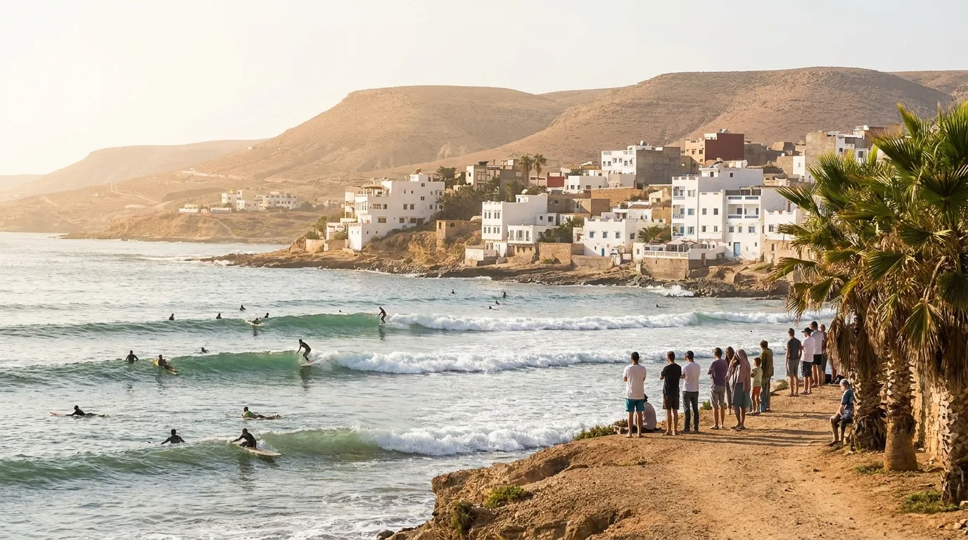 Taghazout — Morocco's surf capital on the Atlantic coast
