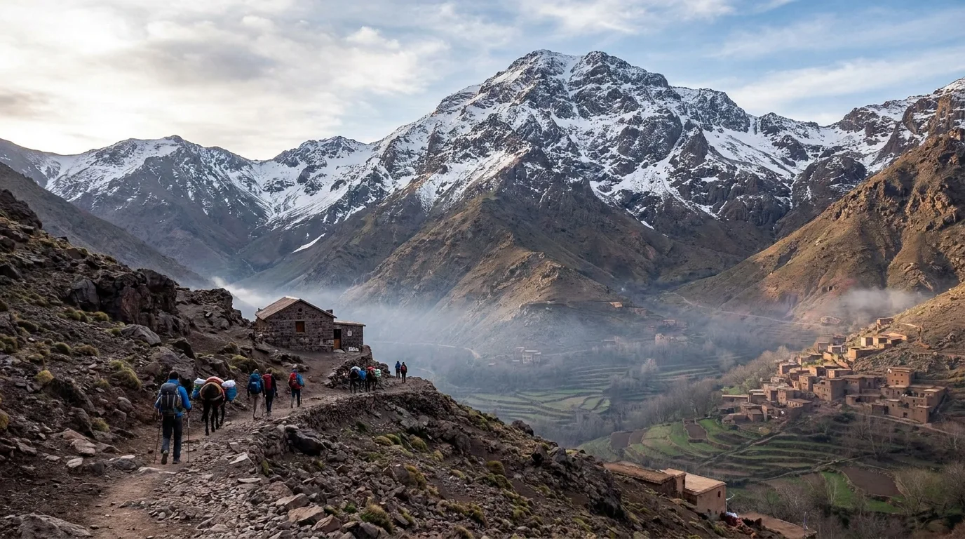 Toubkal summit — highest peak in North Africa