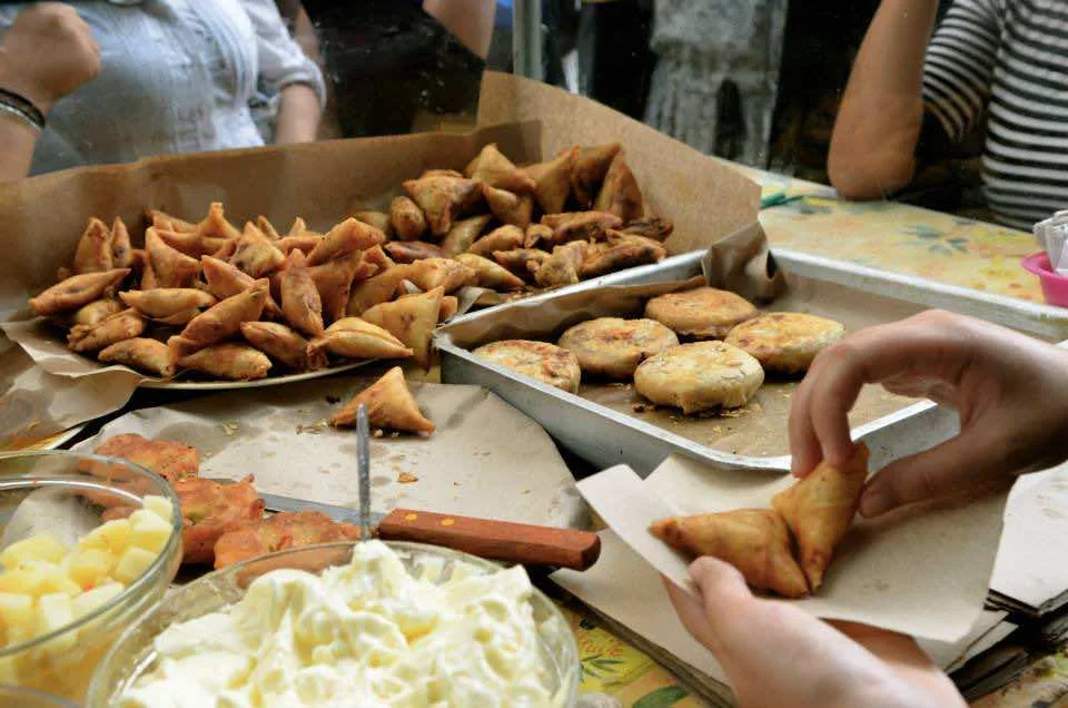 Moroccan snacks and street food in the Marrakech medina